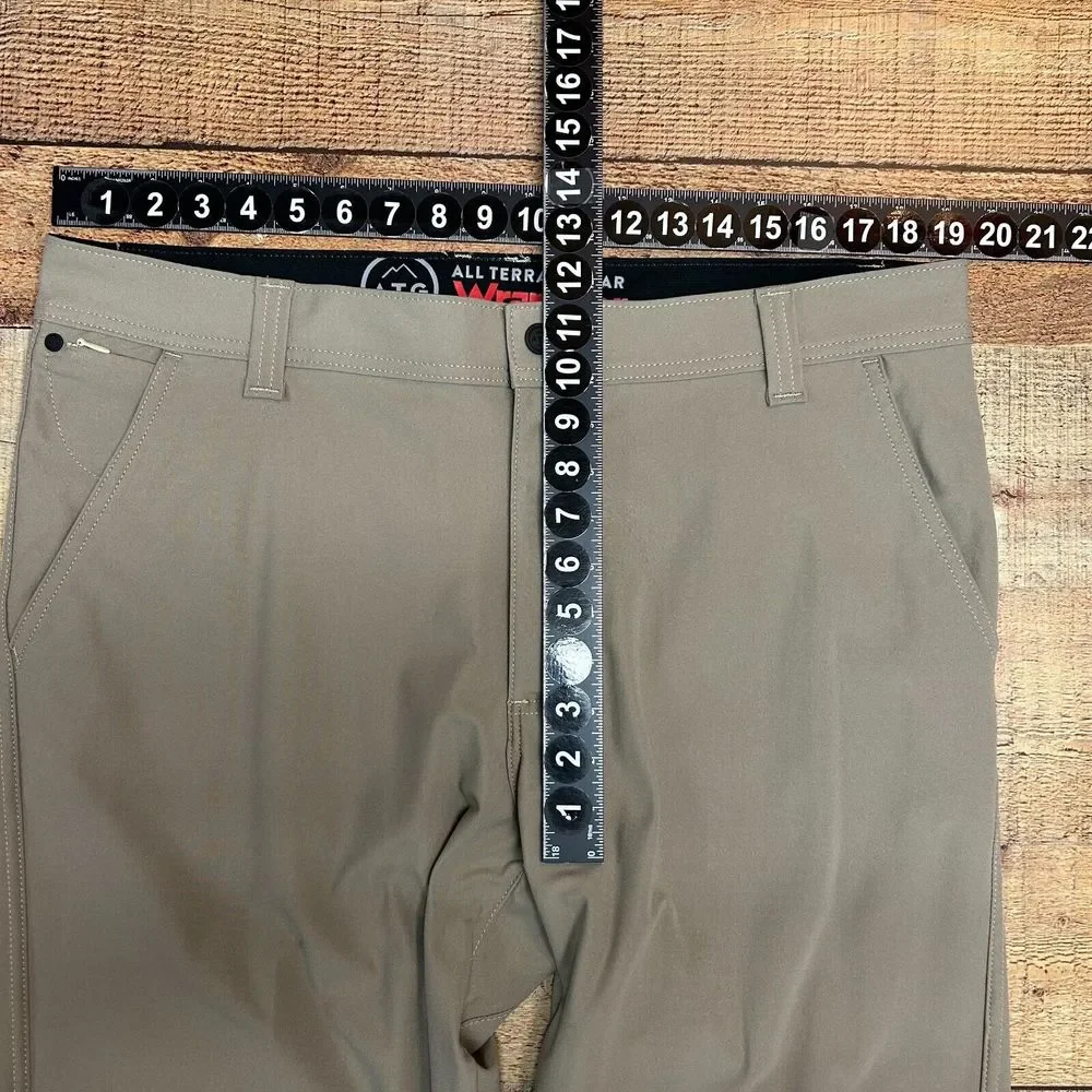 Wrangler Pants Mens 38x32 Brown Tan All‎ Terrian Gear Measures 38x32 Chino